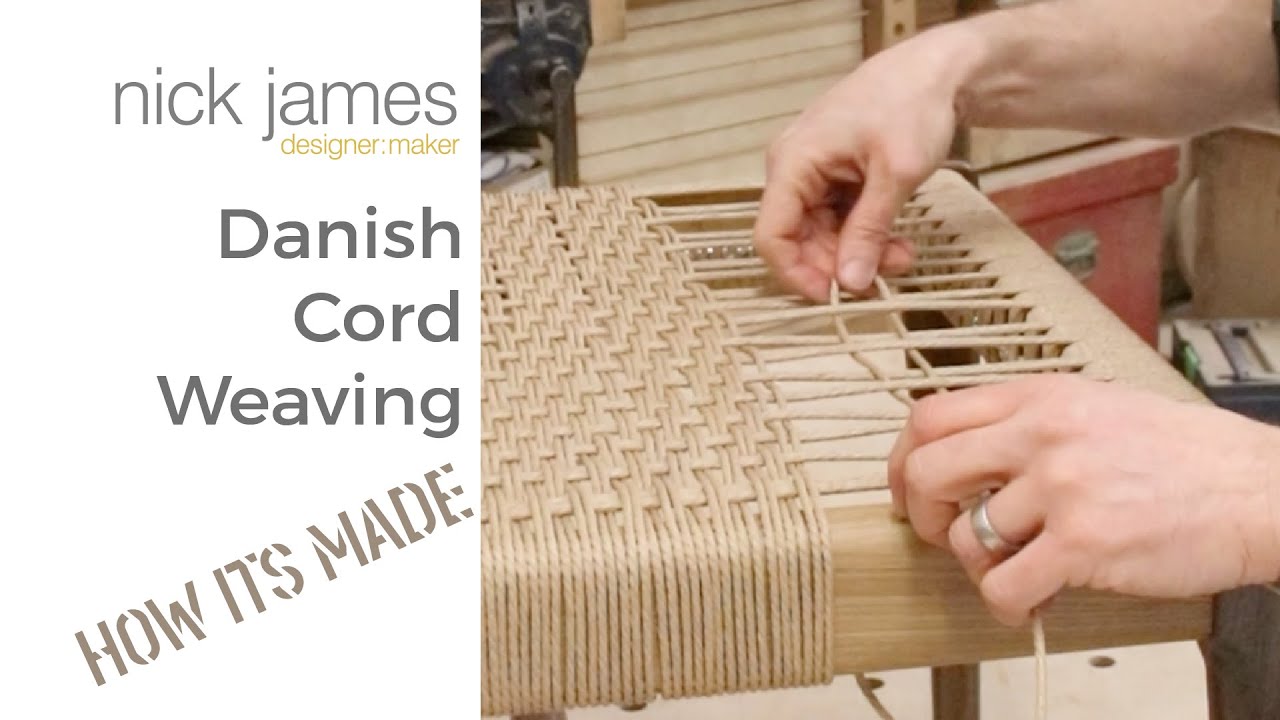 Danish Cord Weaving - watch as I weave