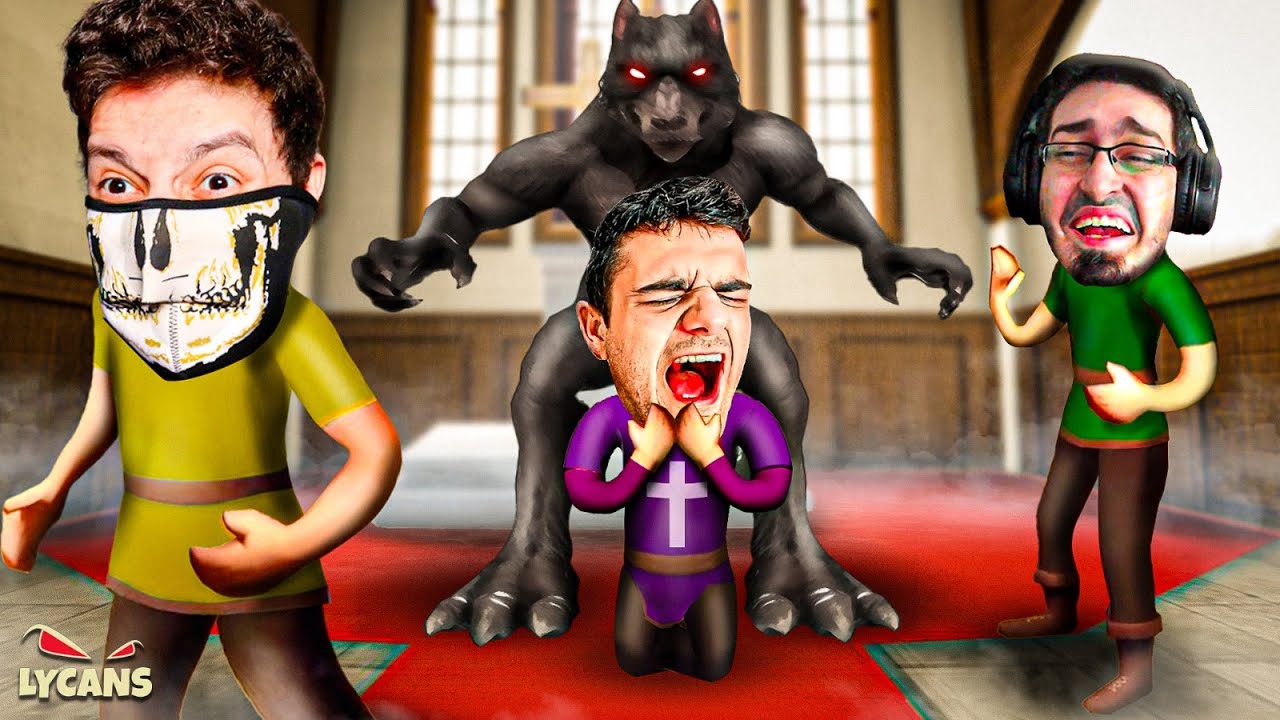 A IGREJA DO PADRE SOUZONES NO JOGO DO LOBISOMEM - Lycans c/ VX, SOUZONES, COELHO e +