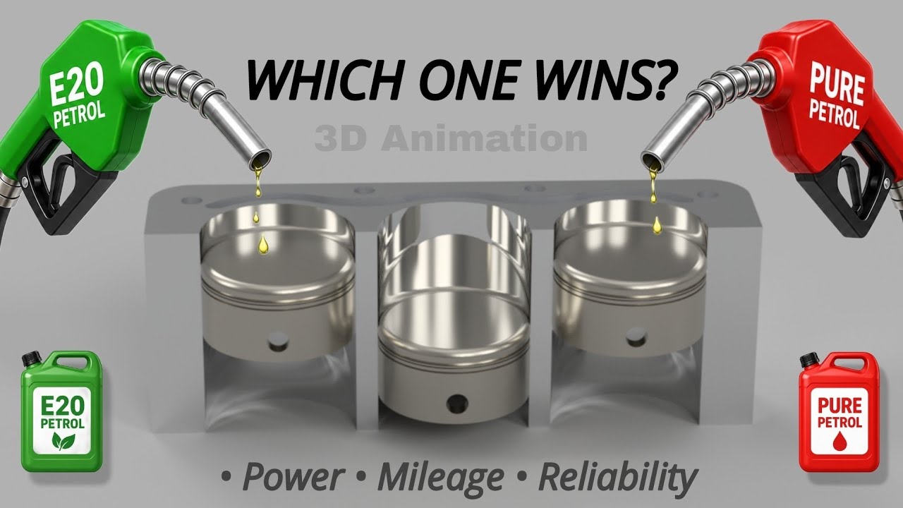 E20 vs Petrol: Who Really Wins? | Power, Mileage & Engine Life #engine #fuel #e20 #petrol #compare 