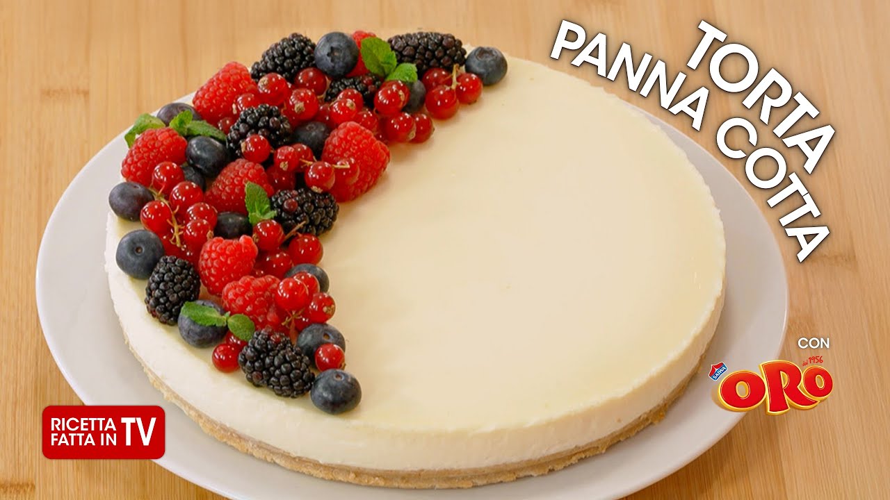 TORTA PANNA COTTA di Benedetta Rossi - Ricetta TV Fatto in Casa per Voi