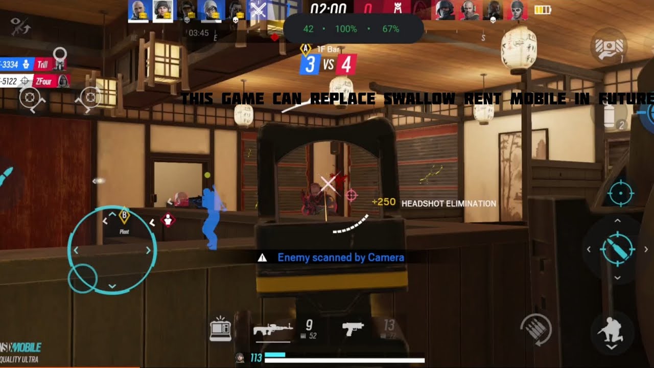 This game rainbow six mobile can able to replace valorant mobile