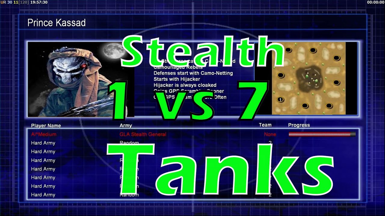 C&C Generals CRAZY 1 vs 7 Teams Challenge - I Tried it So You Don't Have to