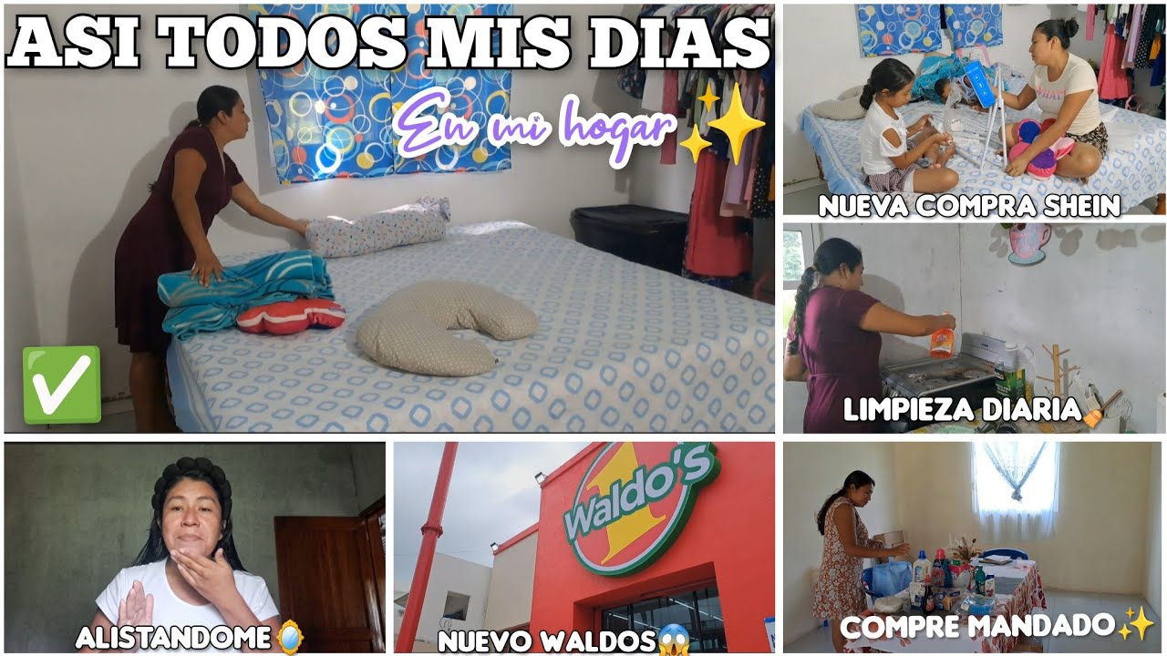 ASI SON MIS DIAS DE AMA DE CASA 🏡|MI RUTINA DE LIMPIEZA DIARIA ✅️| NUEVO WALDOS EN MI CIUDAD😱