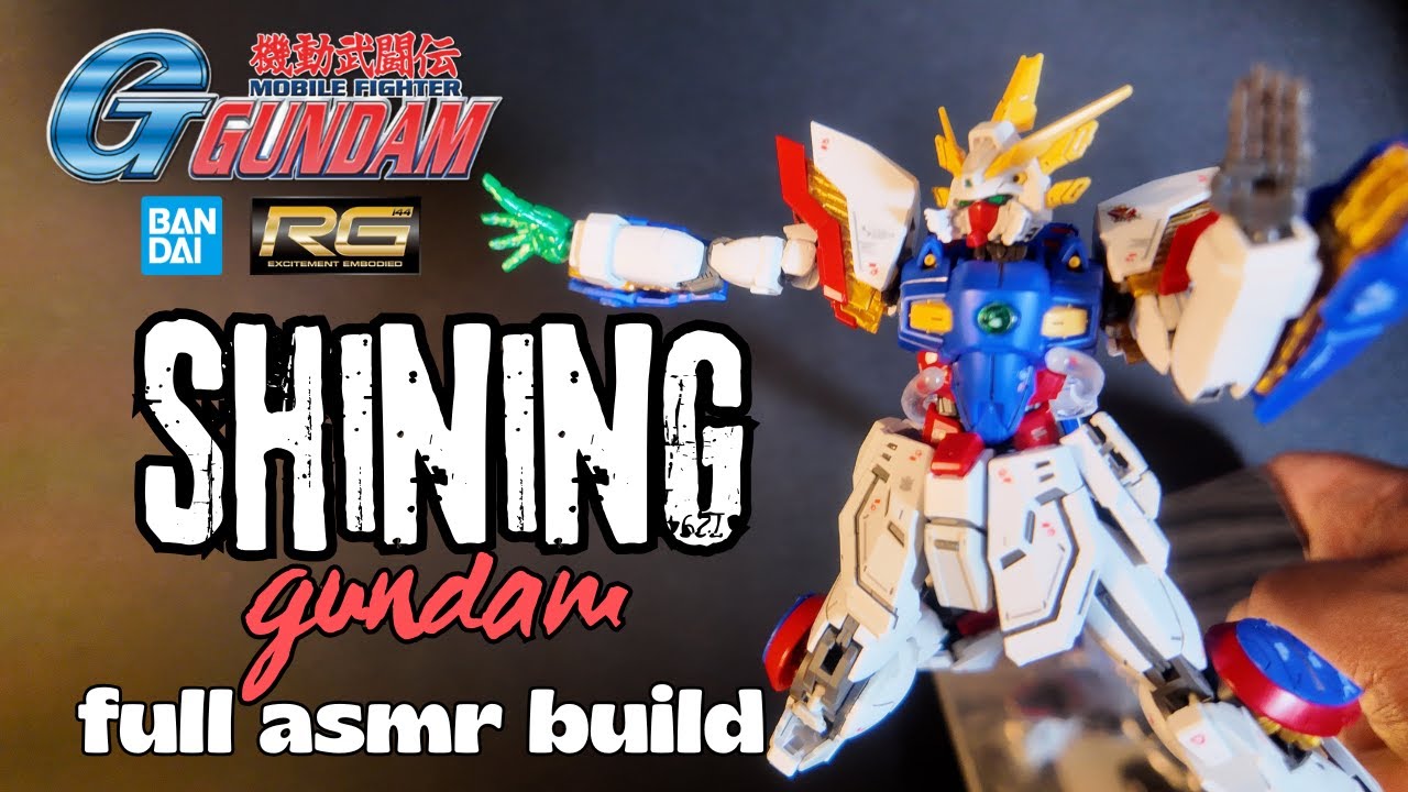 ASMR Real Grade Shining Gundam Full Build | Gunpla | Model Kit
