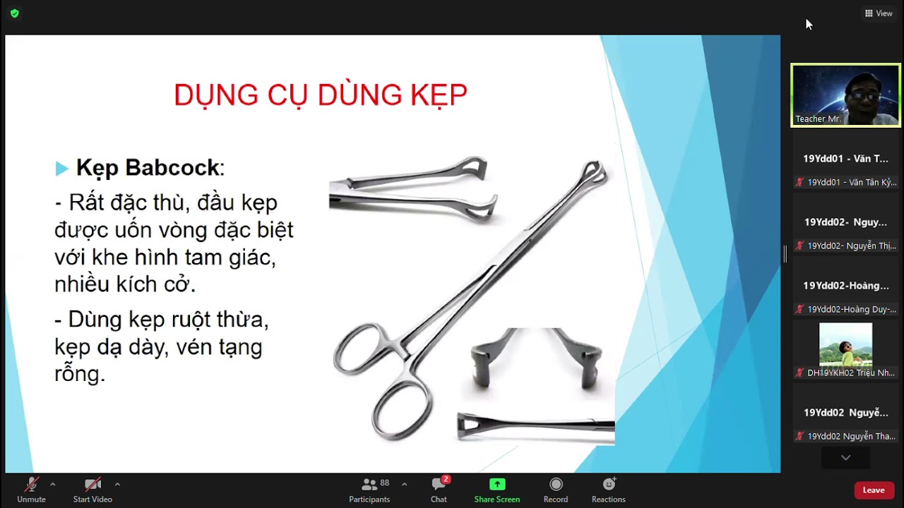 Dụng cụ cơ bản trong phẫu thuật | Phẫu thuật thực hành