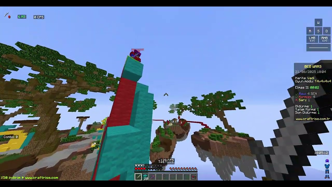 CraftRise bedwars (yine)