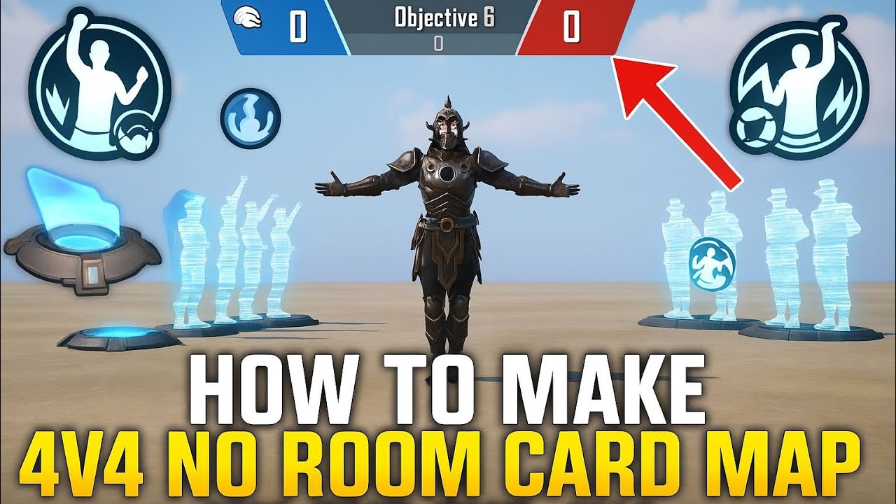 How To Create 4v4 Map WoW 1v1 2v2 3v3 4v4 Map | No Room Card Map Satting |PUBG MOBILE |