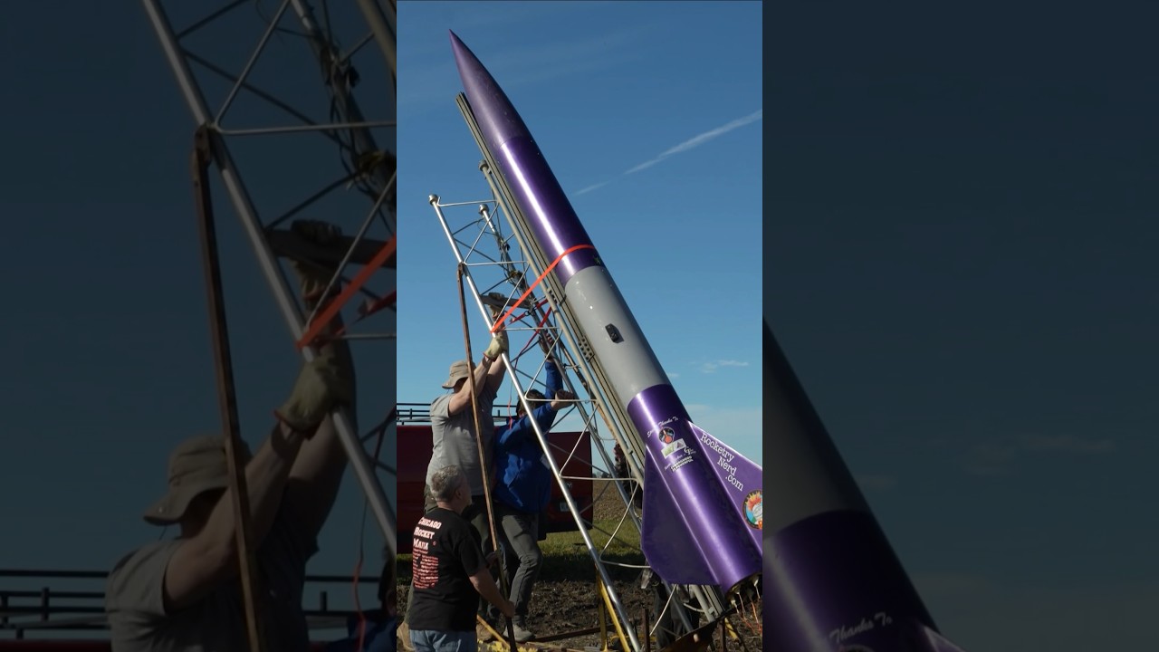 Our giant rocket's highest flight yet.  Full video tomorrow! #diy #rocketry