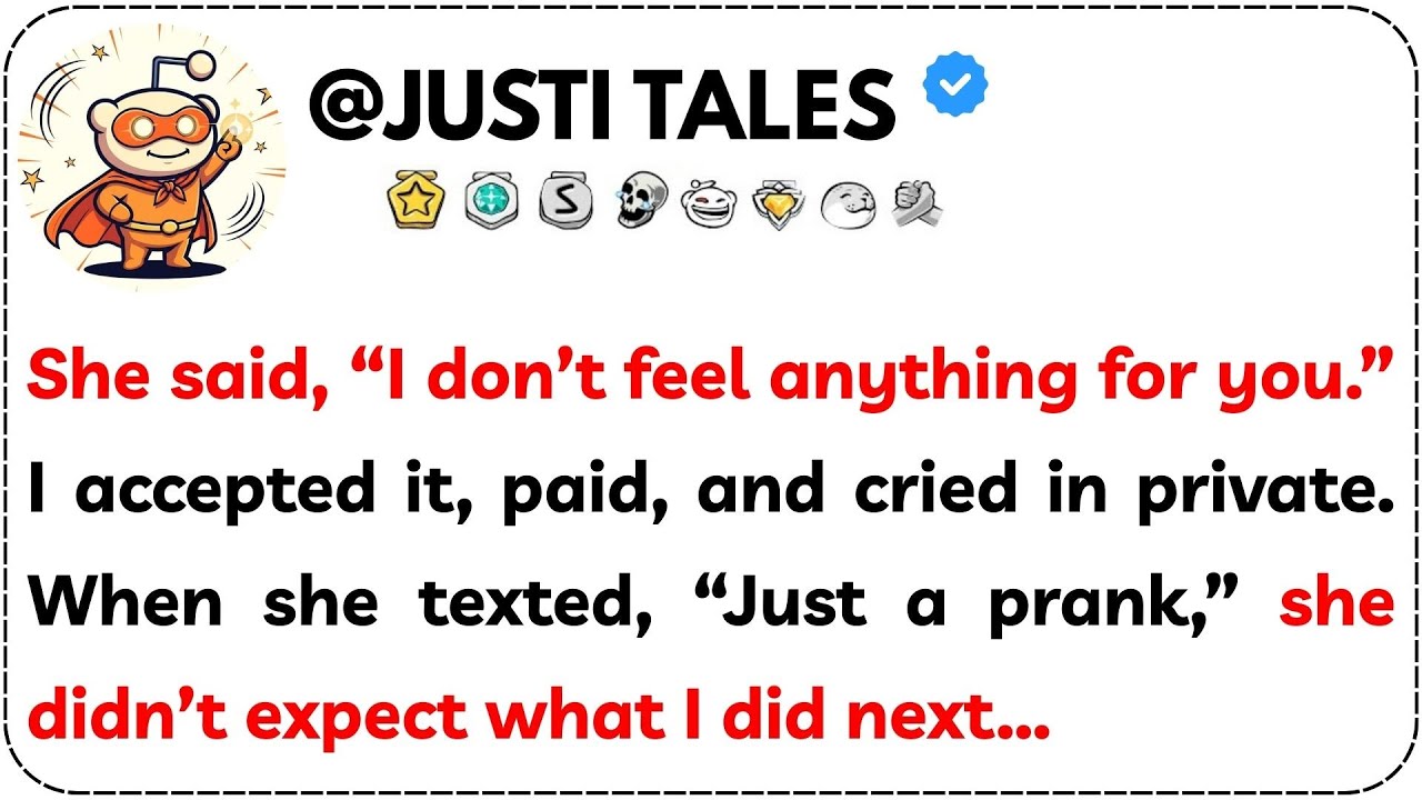 She said, “I don’t feel anything for you.” I accepted it, paid, and cried in private. When she…