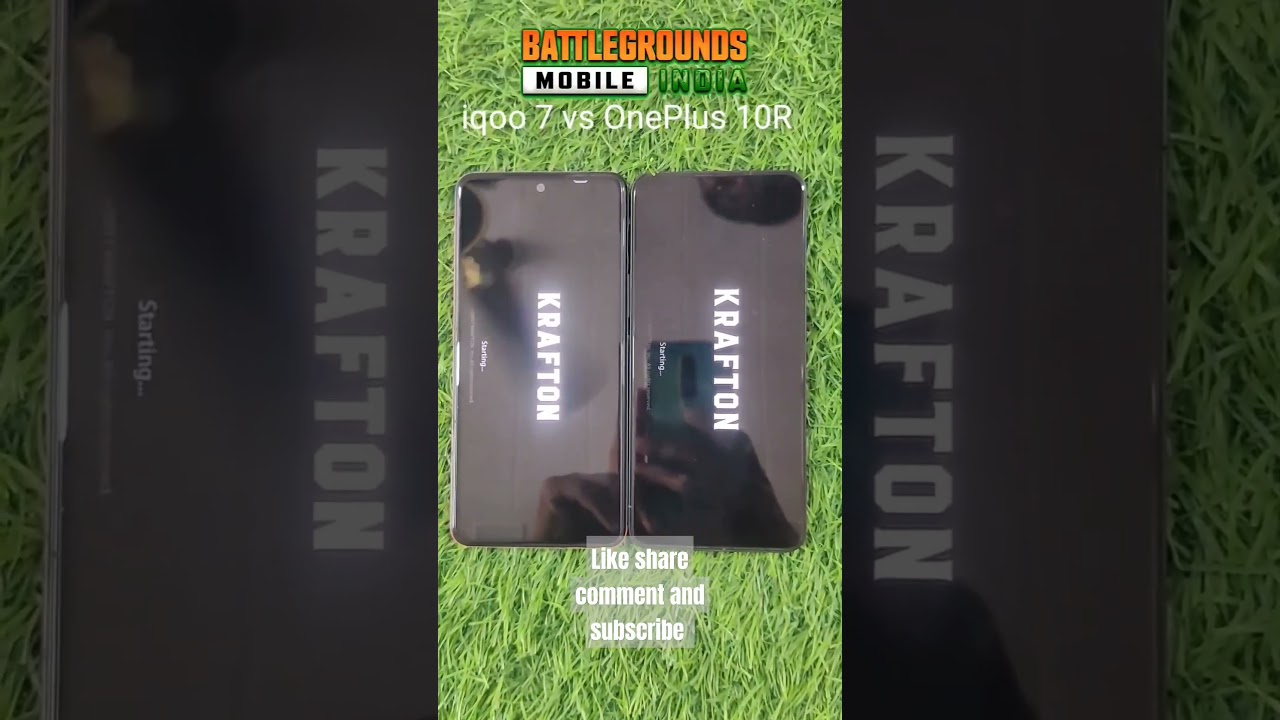 iqoo 7 vs OnePlus 10R BGMI/Pubg test #battelgroundmobileindia #pubgmobile #gaming #vs #iqoo#gaming