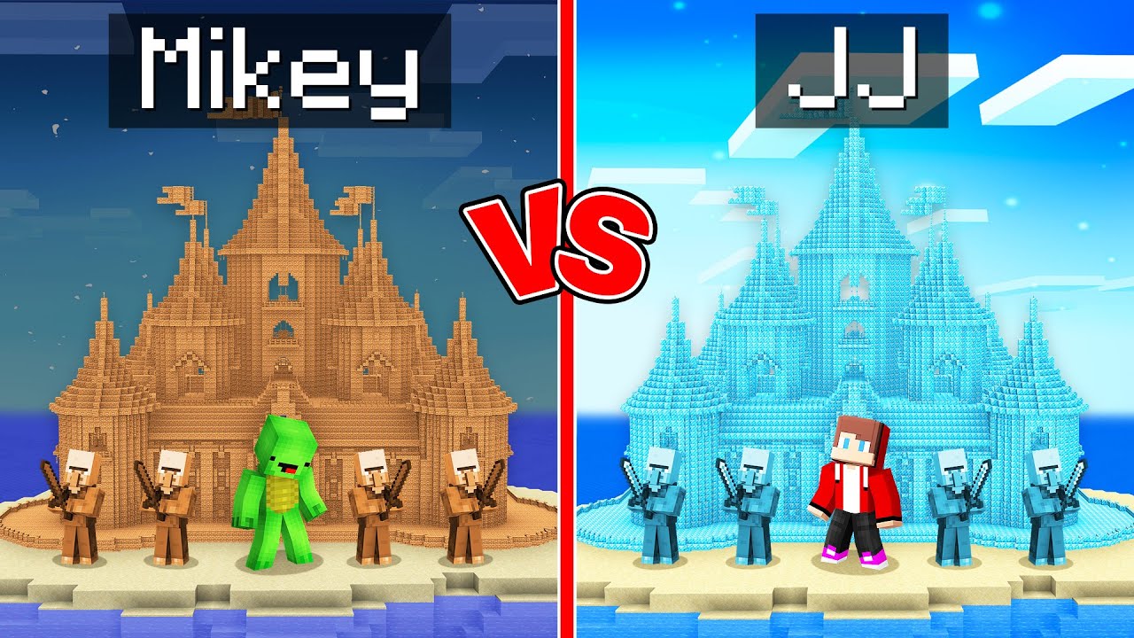 Mikey POOR vs JJ RICH Kingdom On Water in Minecraft (Maizen)