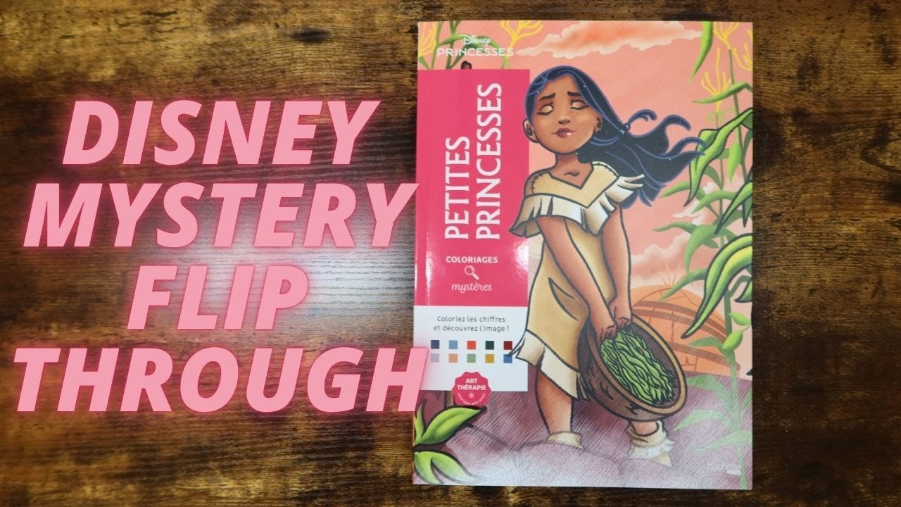 disney mystery color by number flip through | petities princesses!