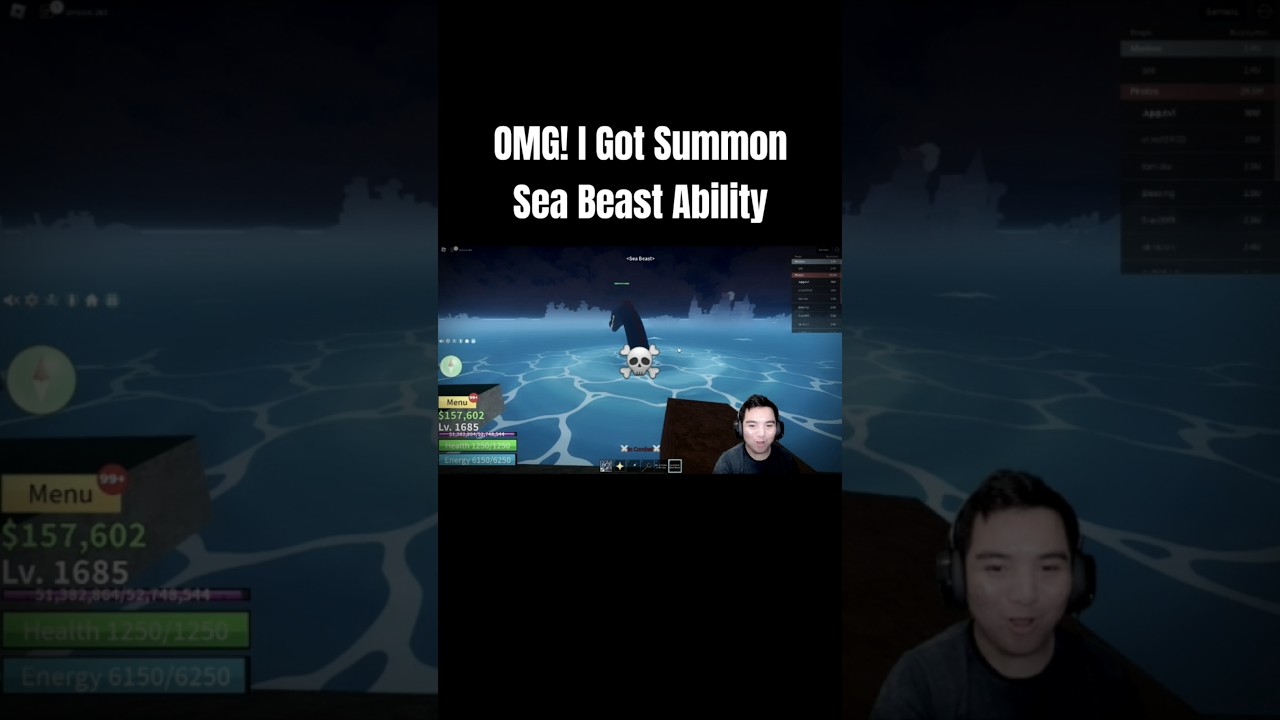 OMG! I Got Summon Sea beast Ability 💀! #bloxfruits #roblox