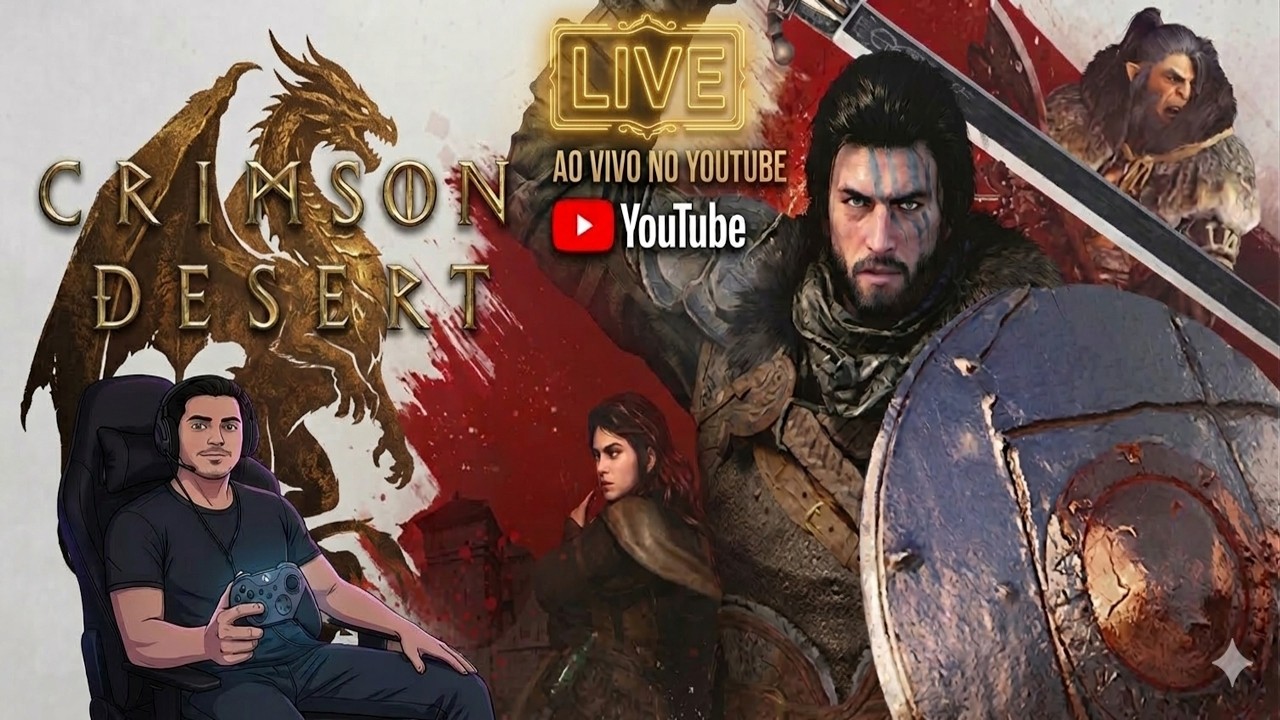CRIMSON DESERT O INÍCIO DA JORNADA AO VIVO!!
