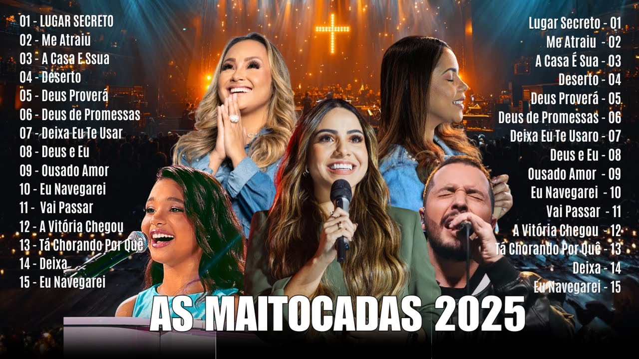 As Melhores Músicas Gospel, Top 50 Louvores de Adoração 2025,HINOS - Louvores de Adoração 2025