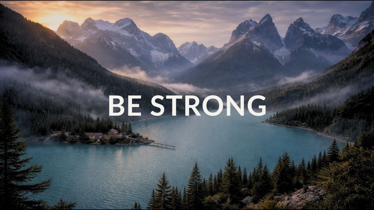 BE STRONG AND COURAGEOUS – Soft Piano Instrumental Worship for Strength & Peace (1 Hour)