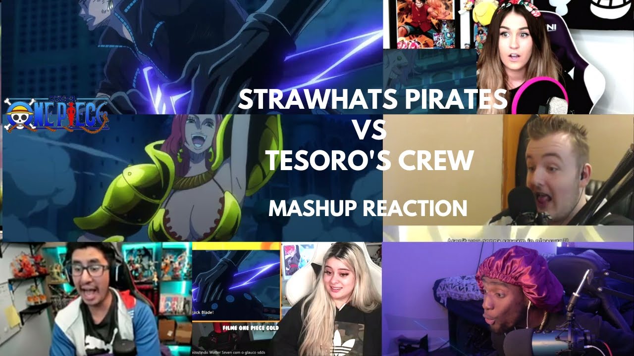 Strawhats v/s Tesoro's Crew One Piece Film: GOLD | Mashup Reaction | Movies Clarified