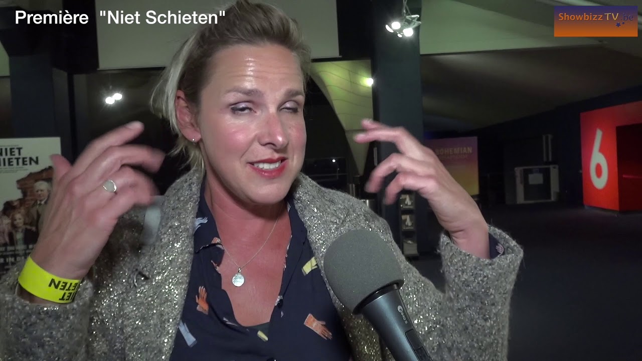 Tine Embrechts emotioneel na premi&egrave;re Niet Schieten