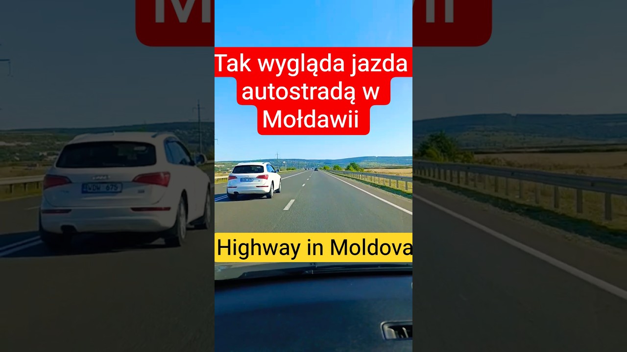 🇲🇩 Jazda autostradą w Mołdawii | Highway in Moldova #shorts