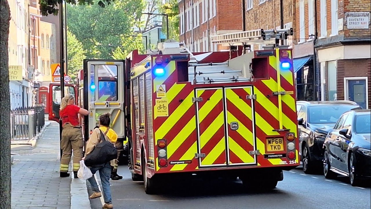 Pompiers de Londres alerte incendie London fire brigad responding to emergency calls 🇬🇧