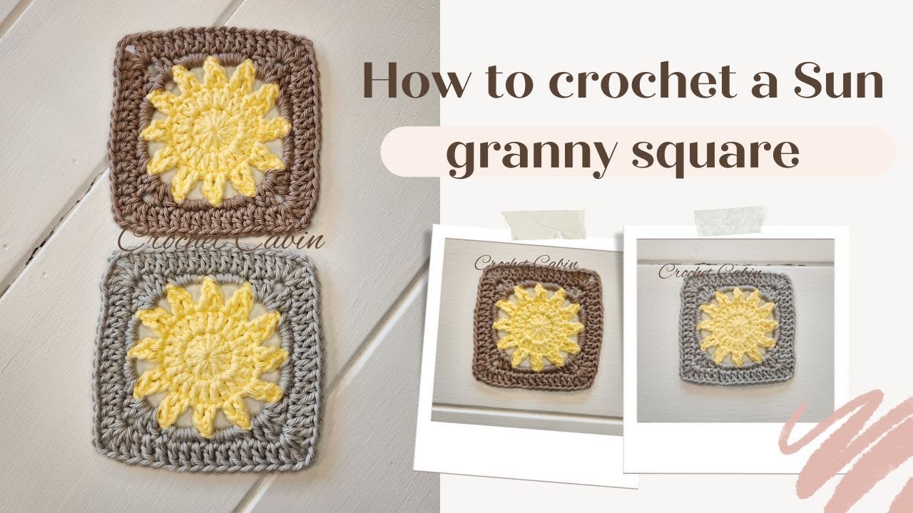@crochetcabin6160 How to crochet a sun granny square.