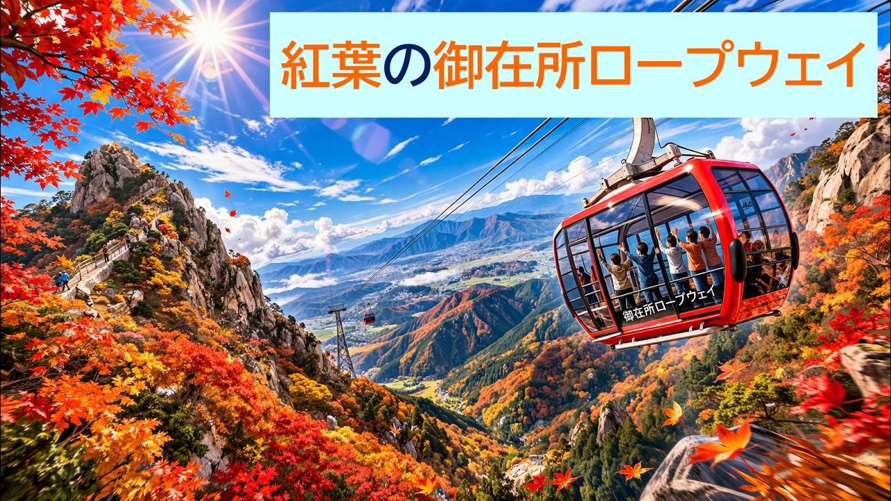 ◆2025.11.15 紅葉が美しい湯の山温泉・御在所岳ロープウェイ