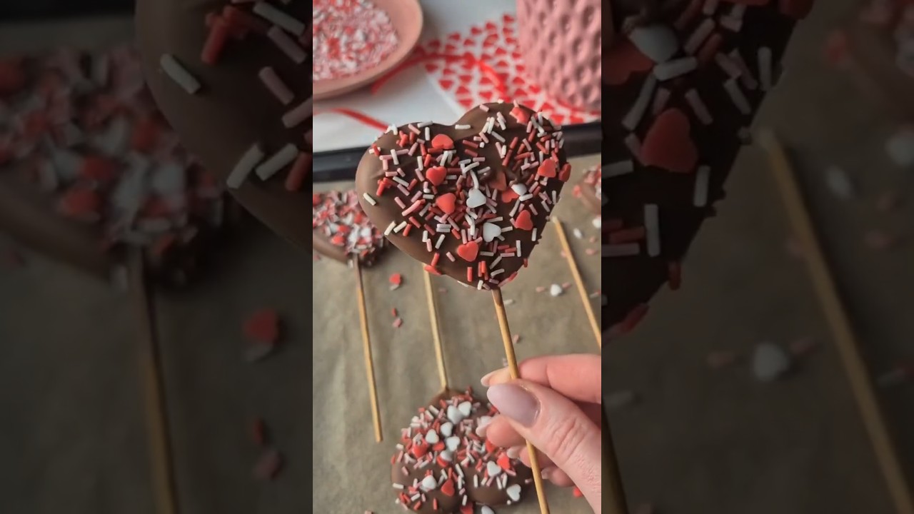 Easy Heart Cookie Pops! 🍭 The Perfect Valentine&rsquo;s Day DIY