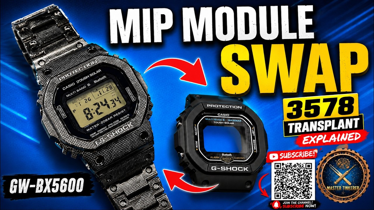Casio G-Shock MIP GW-BX5600 Module Customization : MIP Module Swap explained