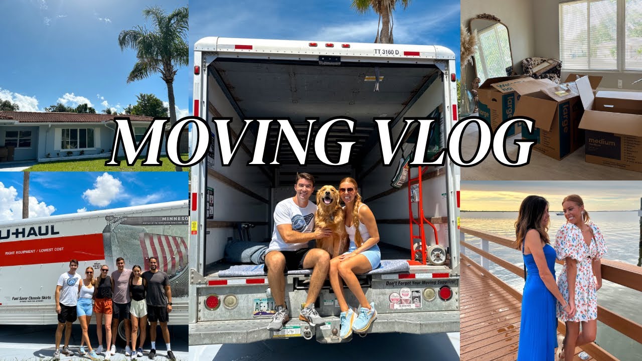 MOVING VLOG: PART 1 📦🚚🏡 Empty house tour, unpacking, organizing & more!