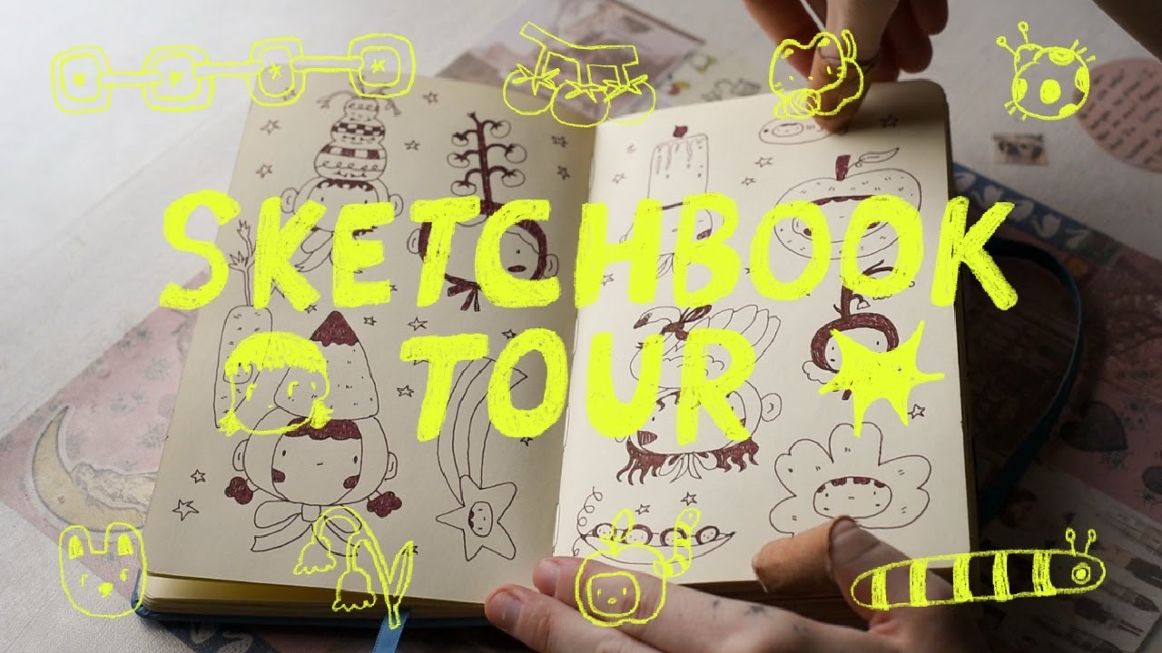 sketchbook tour 2025 ✶☘︎