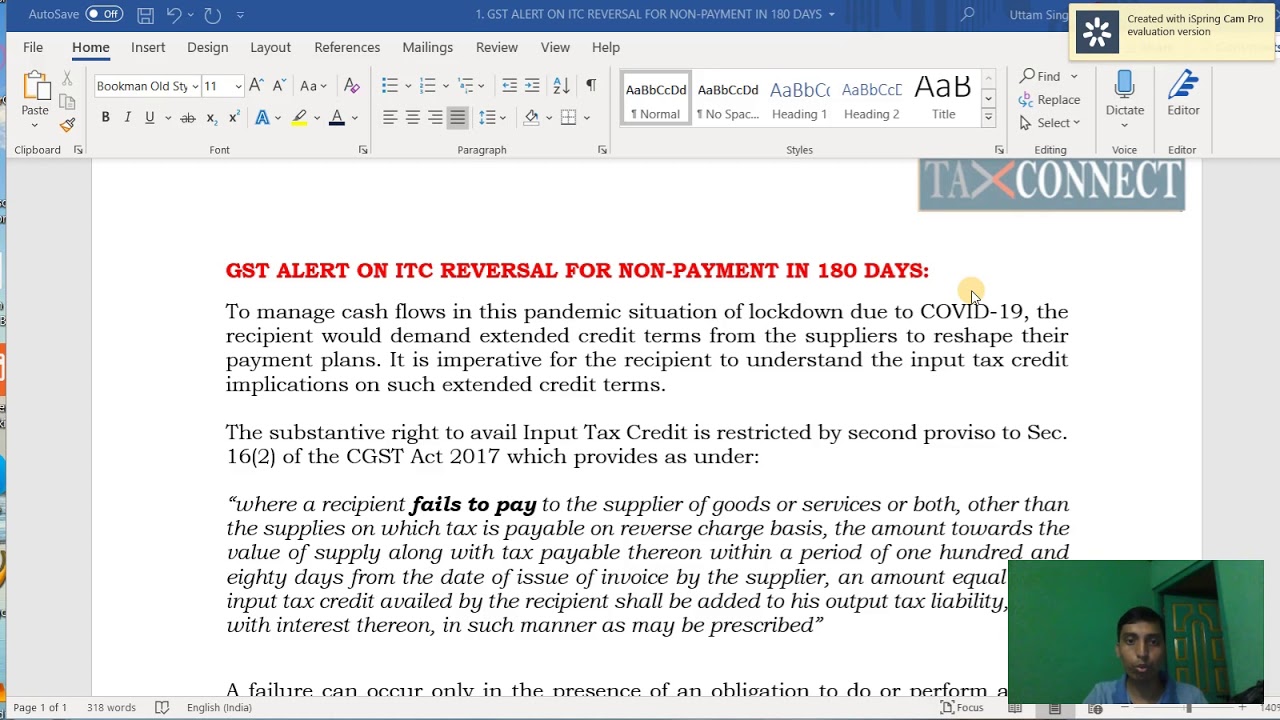 How to fulfil the condition of proviso of section 16(2) of CGST Act in Covid-19 situation.
