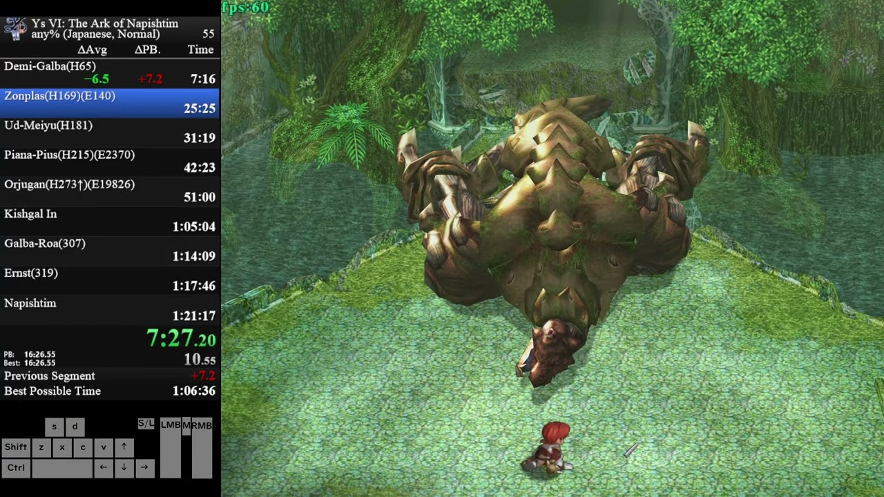 【RTA/Speedrun】YsVI -THE ARK OF NAPISHTIM JP Any% Normal 1:14:30