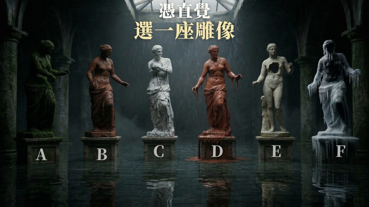 憑直覺選一座雕像，看穿你最疲憊的偽裝與隱藏陰影｜榮格心理分析