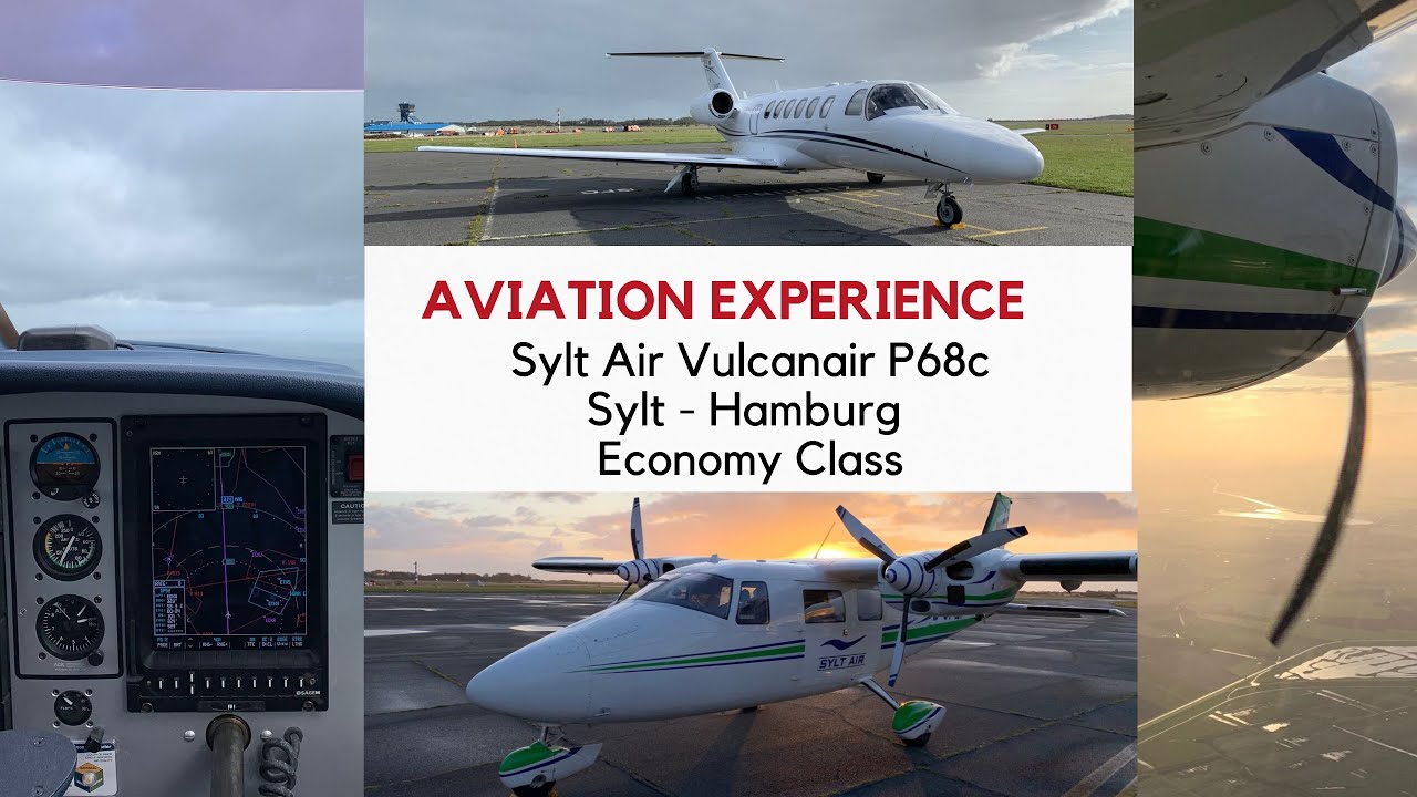 IS IT REALLY THAT LUXURIOUS? ✈FLIGHT REPORT✈ Sylt Air P68c (D-GFLY) SYLT - HAMBURG