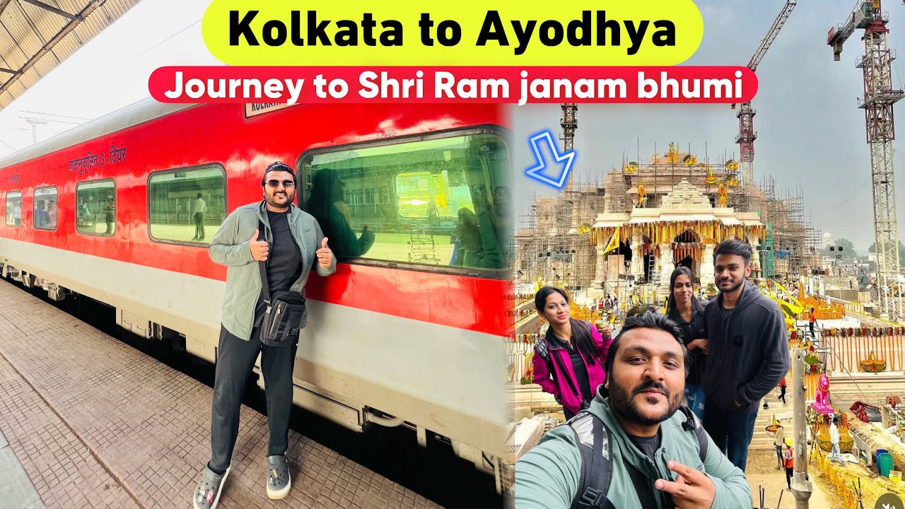 Kolkata to Ayodhya Journey || Purvanchal Express 3rd AC journey |online food & Indian Railway Review