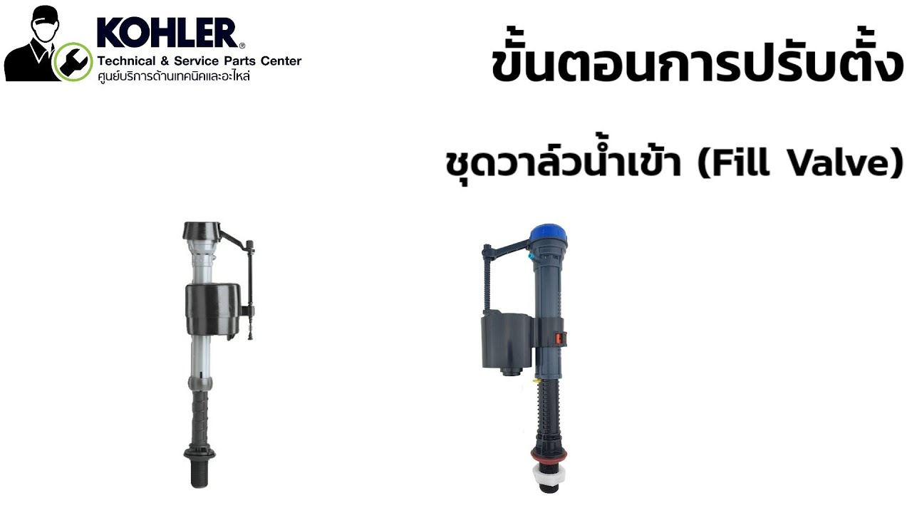 วิธีการปรับตั้งชุดวาล์วน้ำเข้า Karat/Kohler