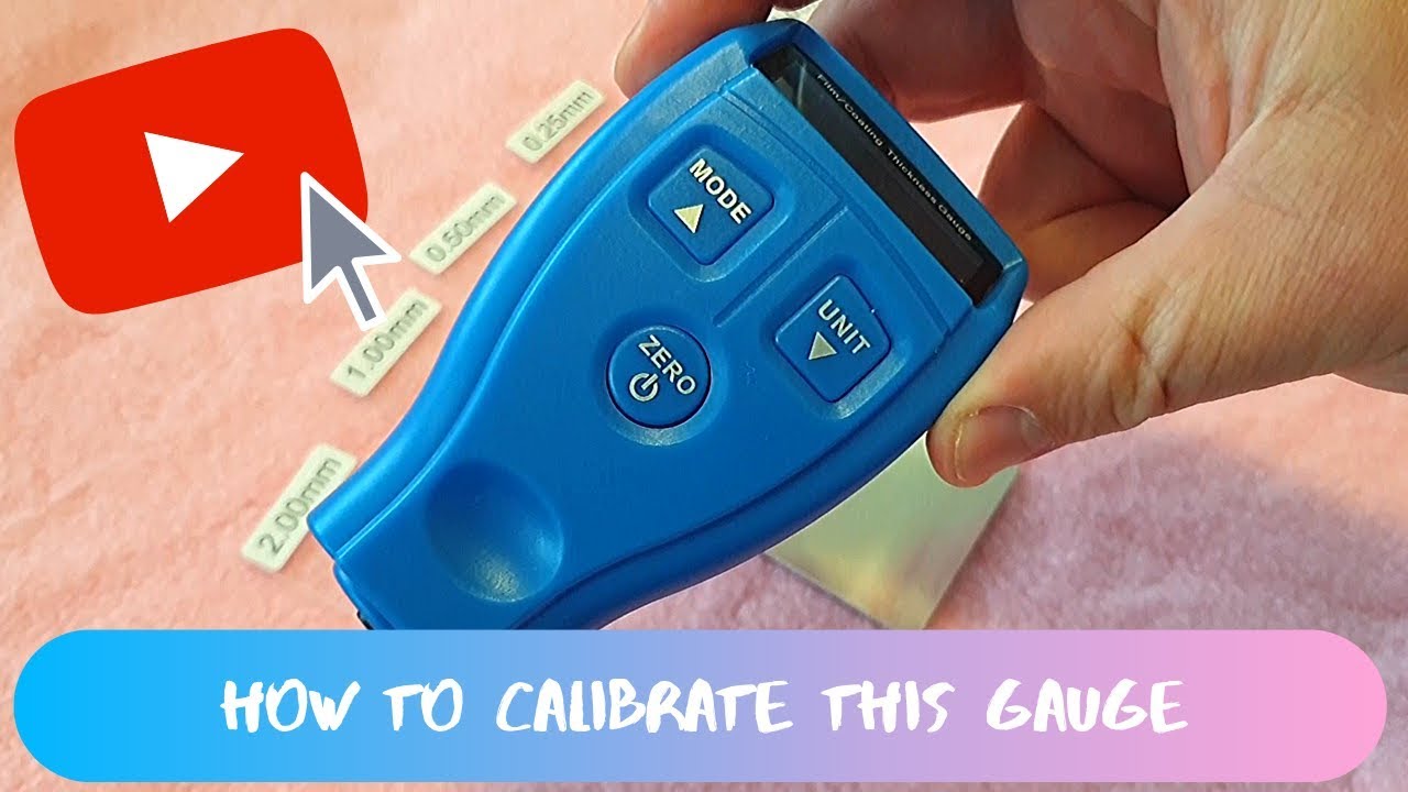 How to calibrate the cheap GM200 paint thickness gauge