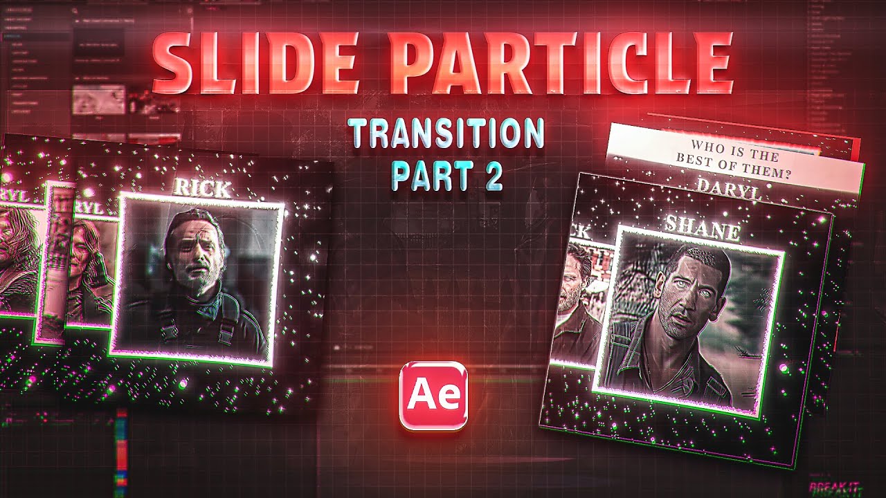 Популярные 3D-переходы частиц слайдов After Effects.pt2
