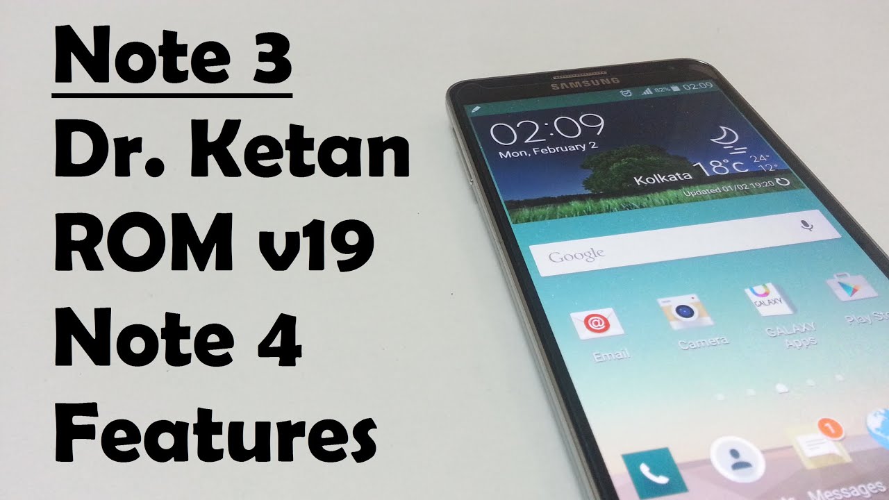 Note 3 with Dr Ketan's ROM v19 - Note 4 features Lollipop 5.0