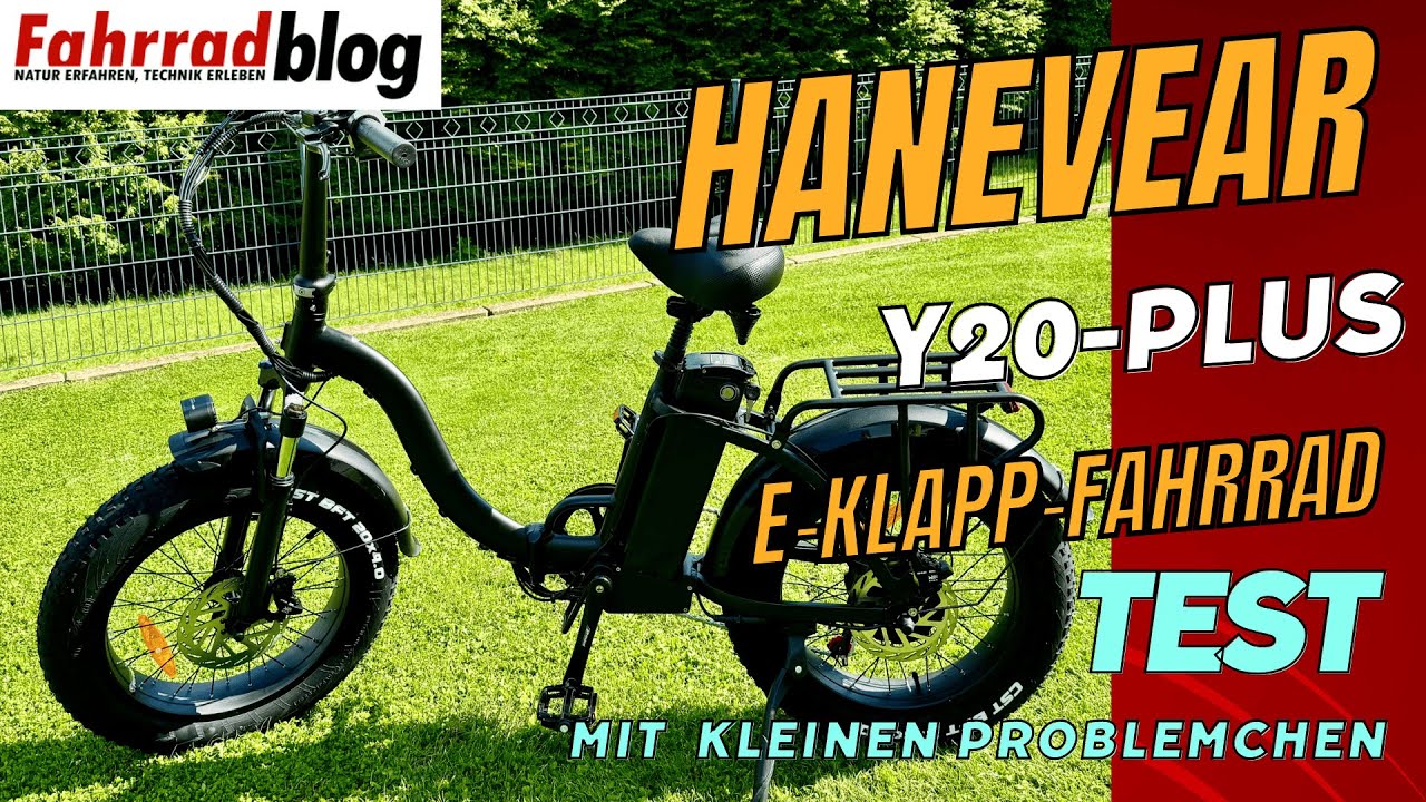 Hanevear Y20-Plus faltbares E-Bike mit FAT-Reifen im Test