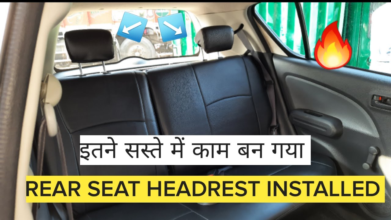 Rear Seat Car Headrest installed👌🏻🔥इसके बिना तो गर्दन दुखने लग जाती है भाई 🥲