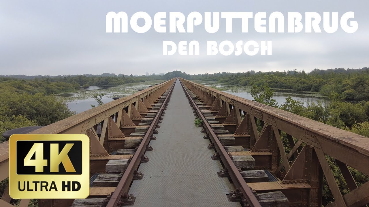 Мост Моерпуттен, Ден Бош || Лето 2021 года || 4K