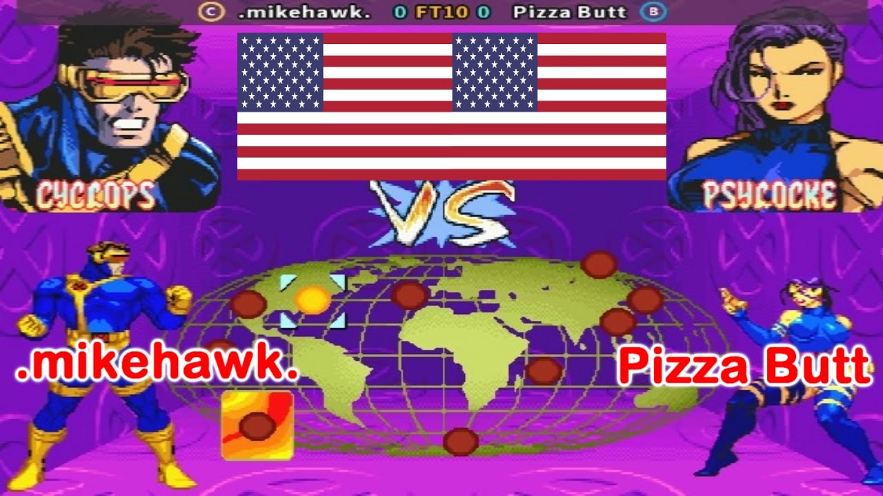 X-Men: Children of the Atom - .mikehawk. vs Pizza Butt FT10