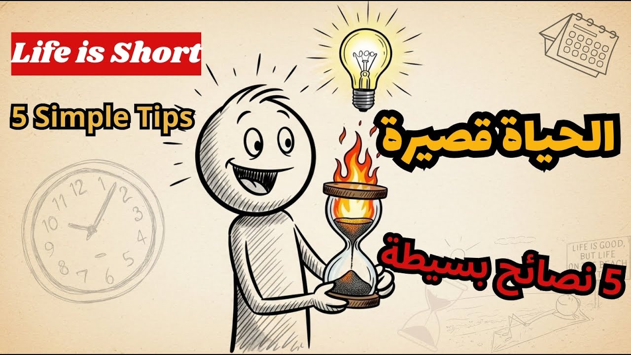 الحياة قصيرة: 5 نصائح بسيطة لتنفقها بحكمة وتغير حياتك الآن! | تحسين ذاتي