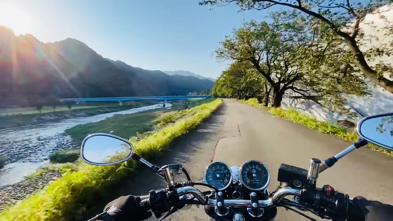 【SR400】simple  touring  video/single cylinder motorcycle BGM #4