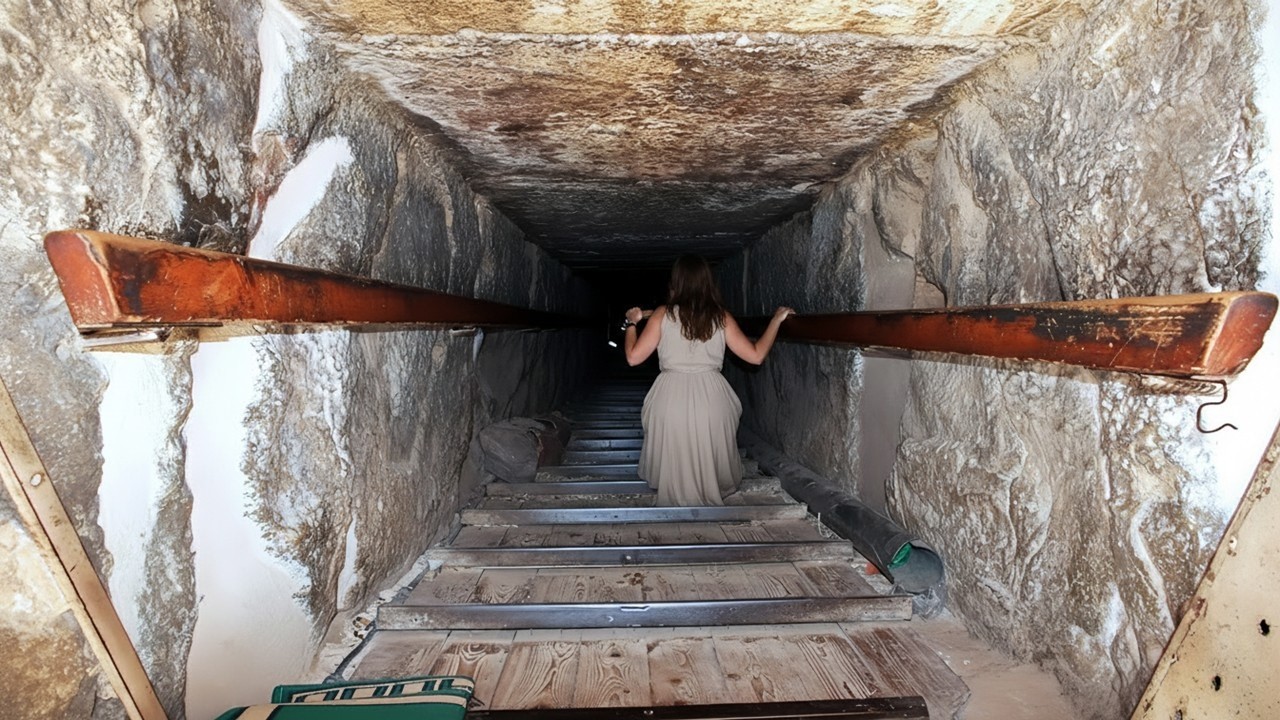 Egypt Pyramids Tour 4K - Exploring the inside of this pyramid was difficult | Giza and Dahshur