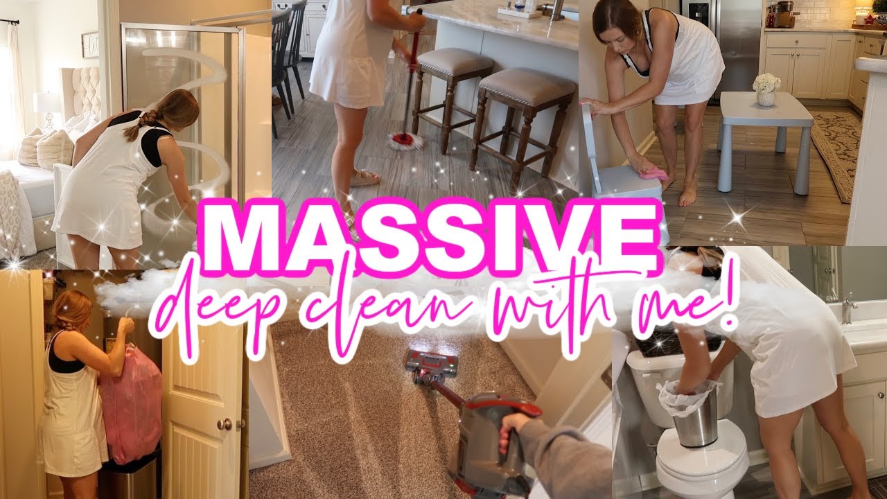 MASSIVE DEEP CLEAN WITH ME | EXTREME CLEANING MOTIVATION | Lauren Yarbrough