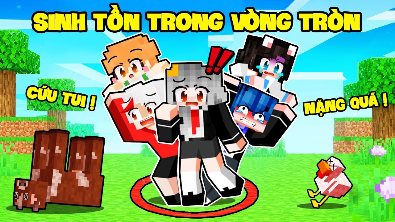 SAMMY THỬ THÁCH 24H SINH TỒN TRONG VÒNG TRÒN TRONG MINECRAFT