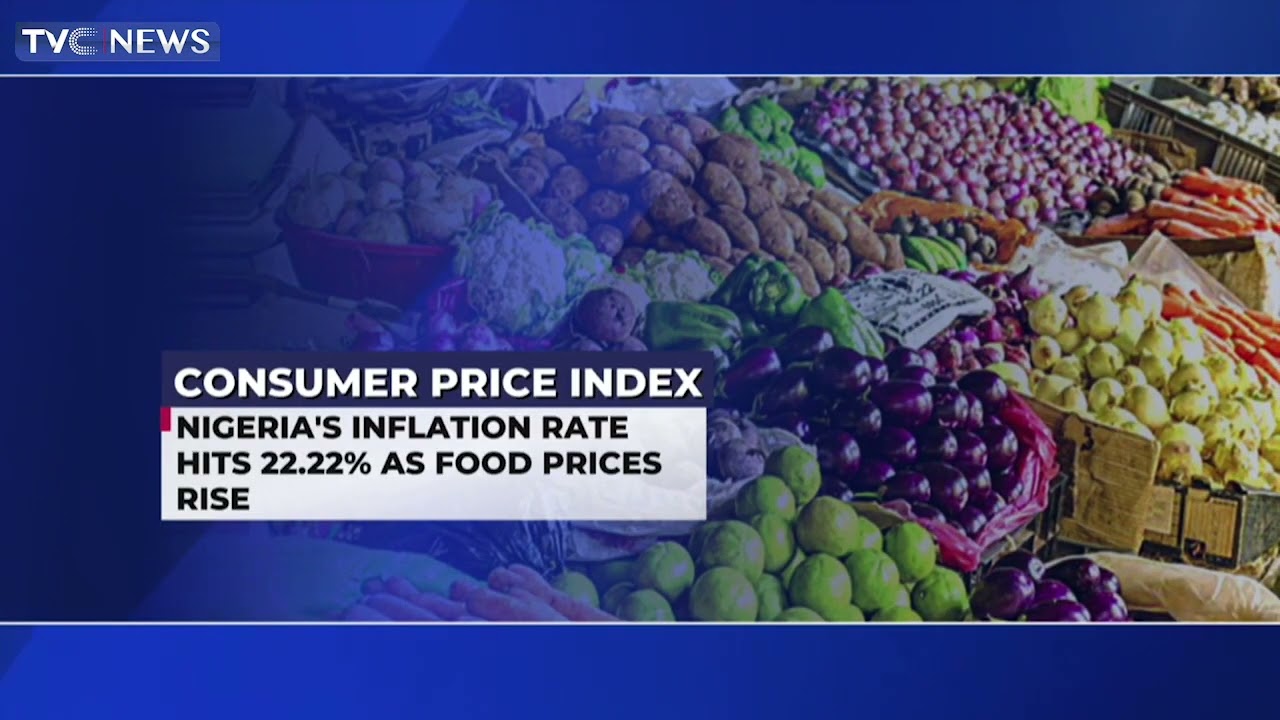 Nigeria's Inflation Rate Hits 21.22% As Food Prices Rise