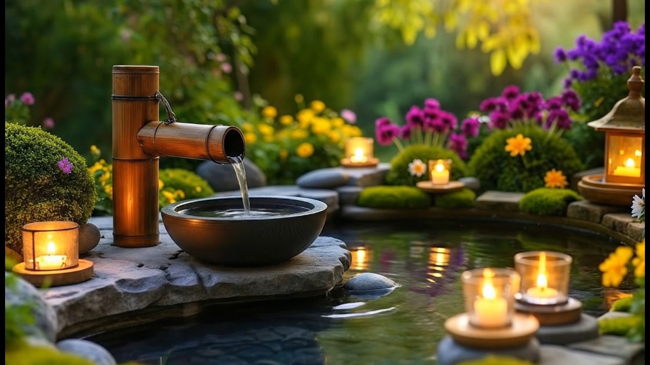 Relaxing Music for Healing + Water Sounds 🌿 Stress Relieve, Anxiety, Insomnia, Study Music